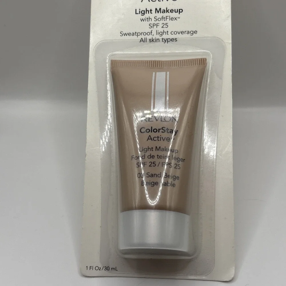 Revlon Active Light Makeup with SoftFlex #180 Sand Beige Brand‎ New Sealed